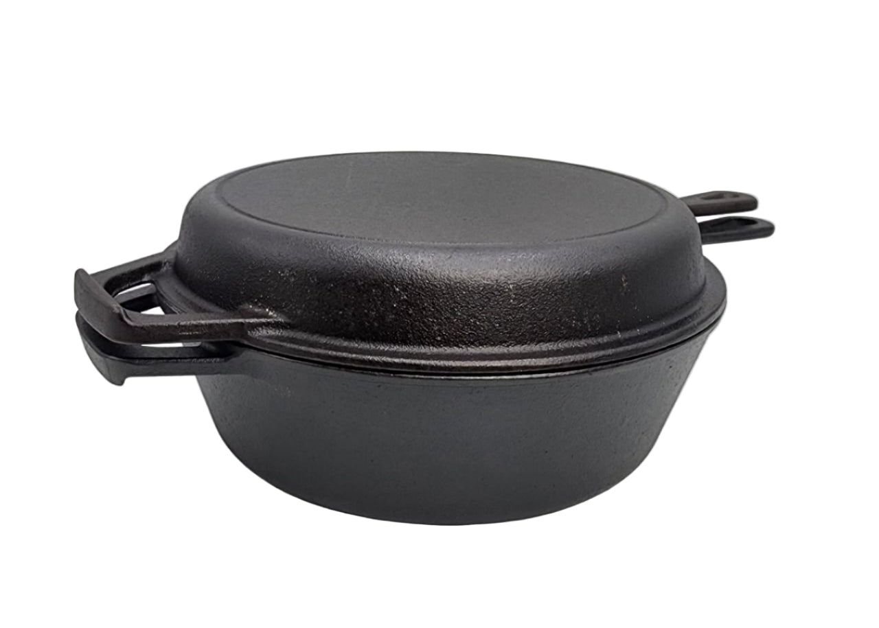 2PC CAST IRON PAN 10.5 IN.