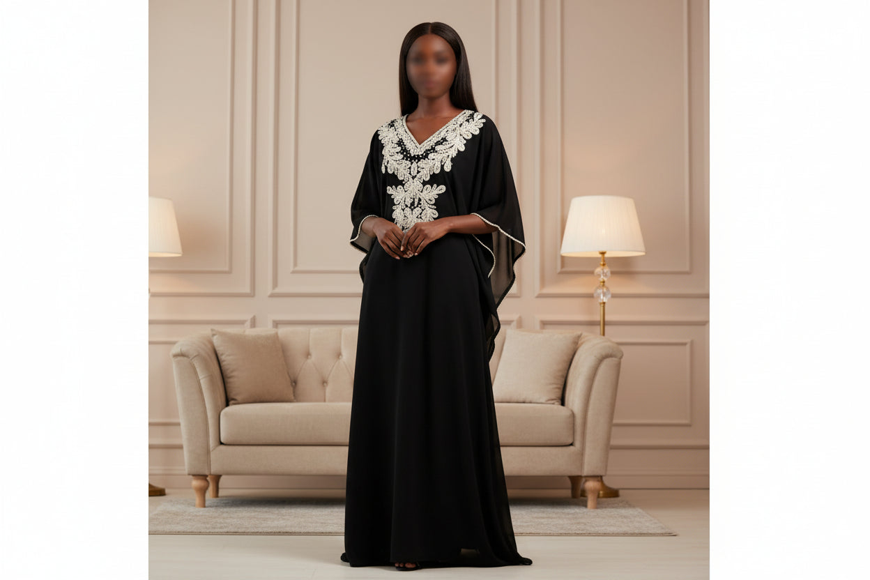 SS Butterfly Crystal Kaftan