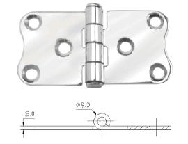 STAINLESS HINGE PAIR
